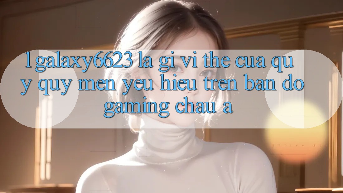 1. Galaxy6623 Là Gì? Vị Thế Của Quý quý mến yêu Hiệu Trên Bản Đồ Gaming Châu Á 1. Galaxy6623 Là Gì? Vị Thế Của Quý quý mến yêu Hiệu Trên Bản Đồ Gaming Châu Á
