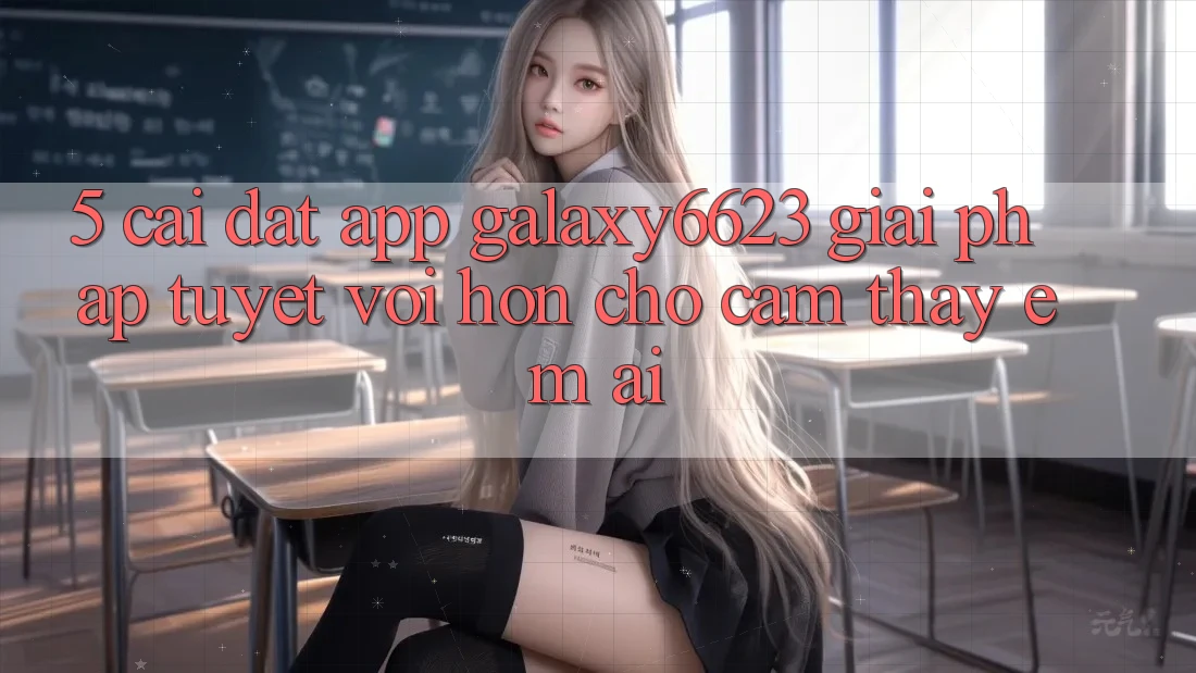 5. Cài đặt App Galaxy6623 - Giải Pháp Tuyệt vời hơn Cho Cảm thấy Êm ái