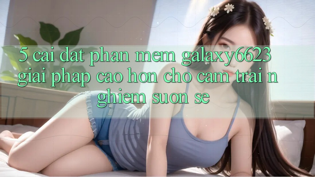 5. Cài đặt Phần mềm Galaxy6623 - Giải Pháp Cao hơn Cho Cảm trải nghiệm Suôn sẻ 5. Cài đặt Phần mềm Galaxy6623 - Giải Pháp Cao hơn Cho Cảm trải nghiệm Suôn sẻ
