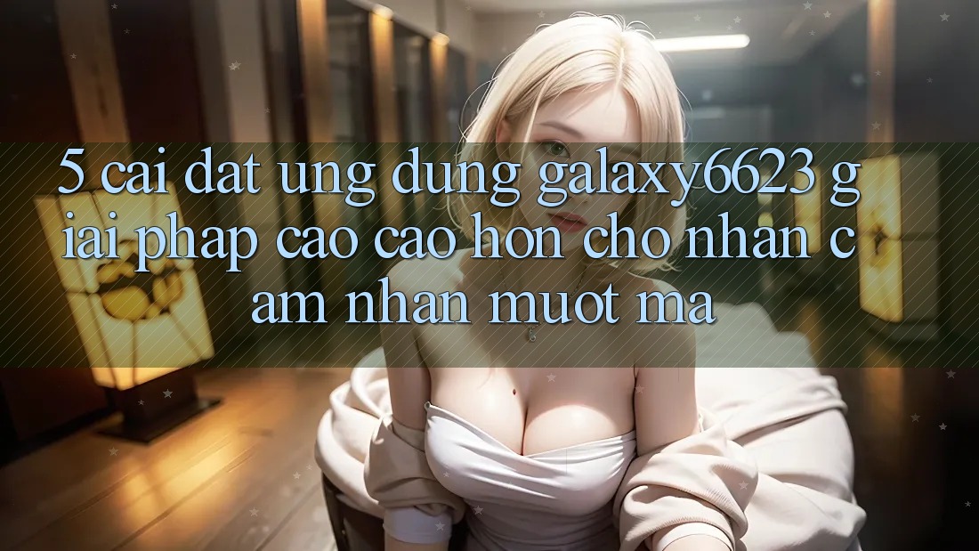 5. Cài đặt Ứng dụng Galaxy6623 - Giải Pháp Cao cao hơn Cho Nhận cảm nhận Mượt Mà 5. Cài đặt Ứng dụng Galaxy6623 - Giải Pháp Cao cao hơn Cho Nhận cảm nhận Mượt Mà