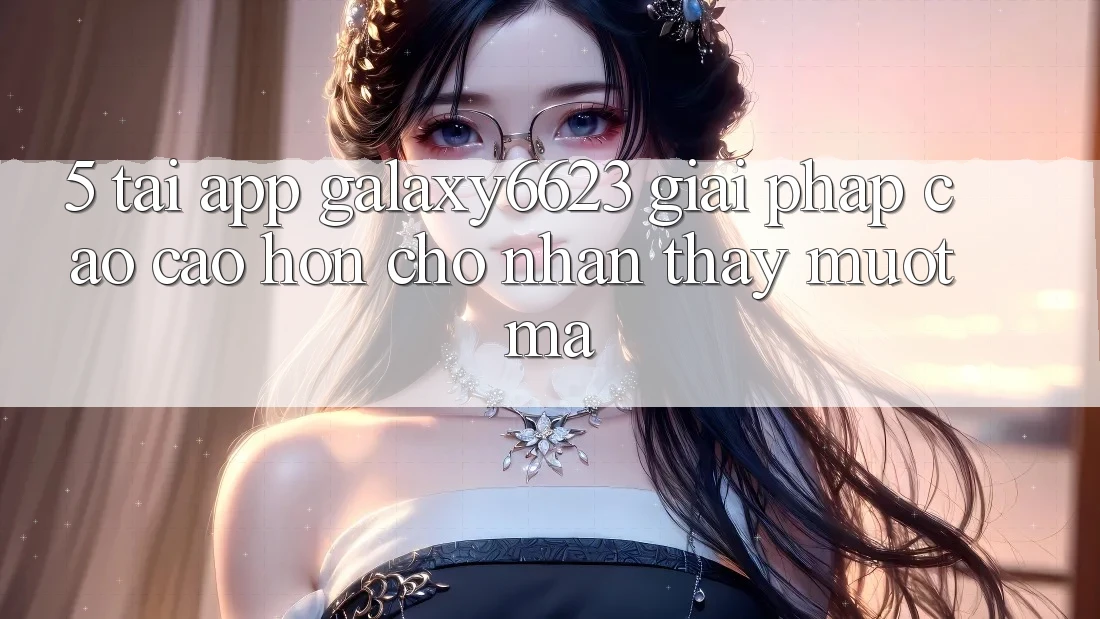 5. Tải App Galaxy6623 - Giải Pháp Cao cao hơn Cho Nhận thấy Mượt Mà 5. Tải App Galaxy6623 - Giải Pháp Cao cao hơn Cho Nhận thấy Mượt Mà