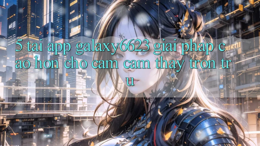 5. Tải App Galaxy6623 - Giải Pháp Cao hơn Cho Cảm cảm thấy Trơn tru 5. Tải App Galaxy6623 - Giải Pháp Cao hơn Cho Cảm cảm thấy Trơn tru