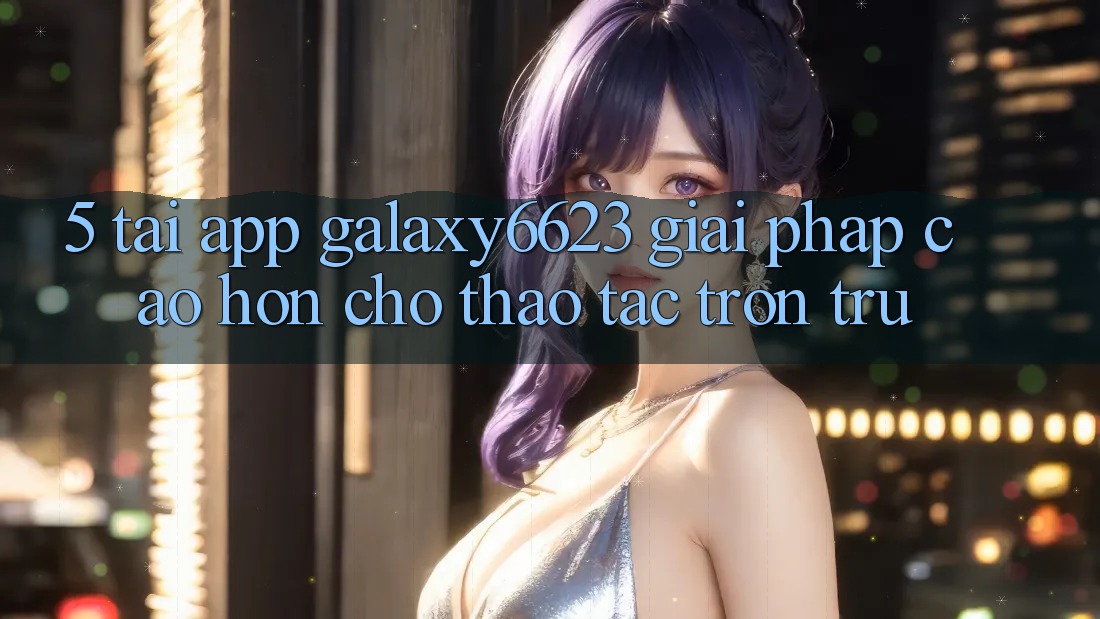 5. Tải App Galaxy6623 - Giải Pháp Cao hơn Cho Thao tác Trơn tru 5. Tải App Galaxy6623 - Giải Pháp Cao hơn Cho Thao tác Trơn tru