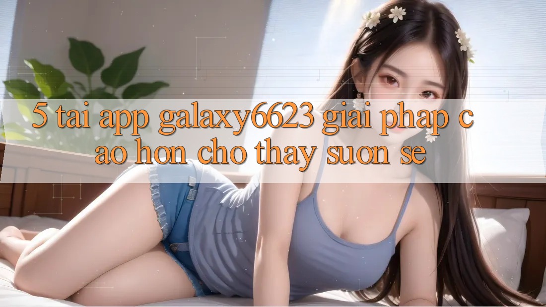 5. Tải App Galaxy6623 - Giải Pháp Cao hơn Cho Thấy Suôn sẻ