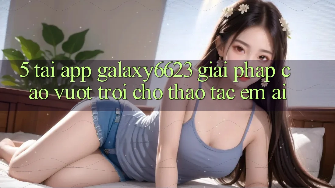 5. Tải App Galaxy6623 - Giải Pháp Cao vượt trội Cho Thao tác Êm ái 5. Tải App Galaxy6623 - Giải Pháp Cao vượt trội Cho Thao tác Êm ái