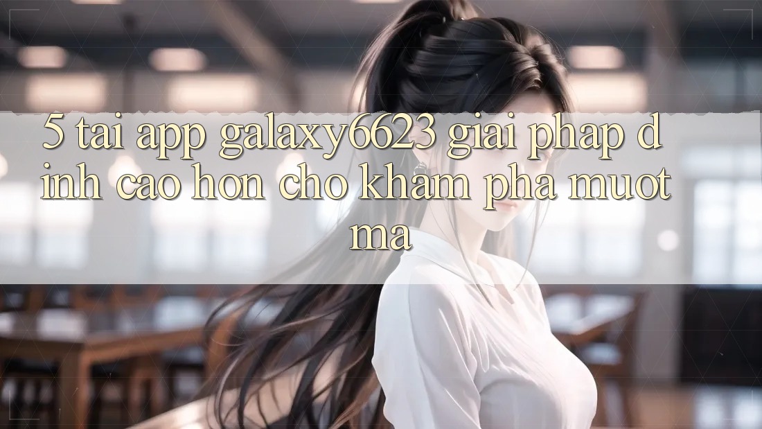 5. Tải App Galaxy6623 - Giải Pháp Đỉnh cao hơn Cho Khám phá Mượt mà 5. Tải App Galaxy6623 - Giải Pháp Đỉnh cao hơn Cho Khám phá Mượt mà
