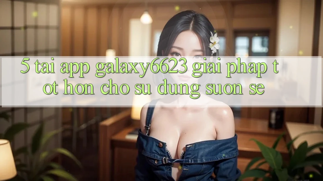 5. Tải App Galaxy6623 - Giải Pháp Tốt hơn Cho Sử dụng Suôn sẻ 5. Tải App Galaxy6623 - Giải Pháp Tốt hơn Cho Sử dụng Suôn sẻ