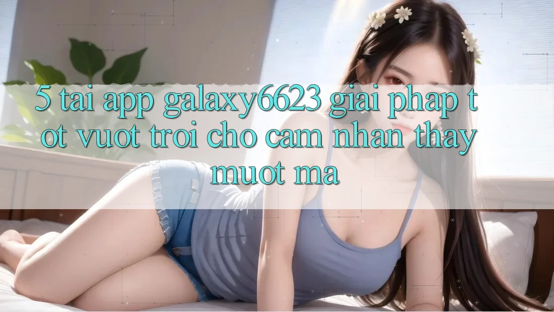 5. Tải App Galaxy6623 - Giải Pháp Tốt vượt trội Cho Cảm nhận thấy Mượt Mà 5. Tải App Galaxy6623 - Giải Pháp Tốt vượt trội Cho Cảm nhận thấy Mượt Mà