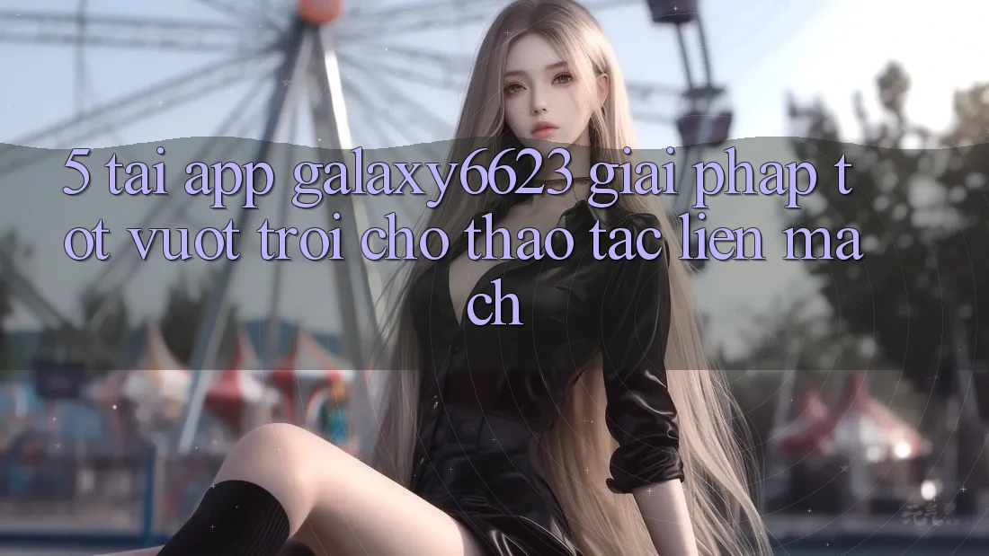 5. Tải App Galaxy6623 - Giải Pháp Tốt vượt trội Cho Thao tác Liền mạch 5. Tải App Galaxy6623 - Giải Pháp Tốt vượt trội Cho Thao tác Liền mạch