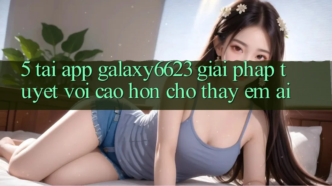 5. Tải App Galaxy6623 - Giải Pháp Tuyệt vời cao hơn Cho Thấy Êm ái 5. Tải App Galaxy6623 - Giải Pháp Tuyệt vời cao hơn Cho Thấy Êm ái