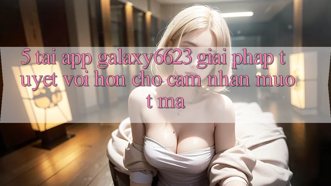 5. Tải App Galaxy6623 - Giải Pháp Tuyệt vời hơn Cho Cảm nhận Mượt Mà 5. Tải App Galaxy6623 - Giải Pháp Tuyệt vời hơn Cho Cảm nhận Mượt Mà