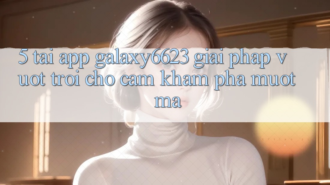 5. Tải App Galaxy6623 - Giải Pháp Vượt trội Cho Cảm khám phá Mượt Mà 5. Tải App Galaxy6623 - Giải Pháp Vượt trội Cho Cảm khám phá Mượt Mà