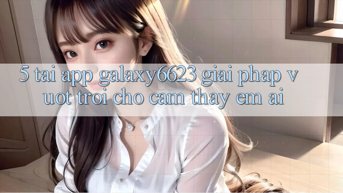 5. Tải App Galaxy6623 - Giải Pháp Vượt Trội Cho Cảm thấy Êm ái