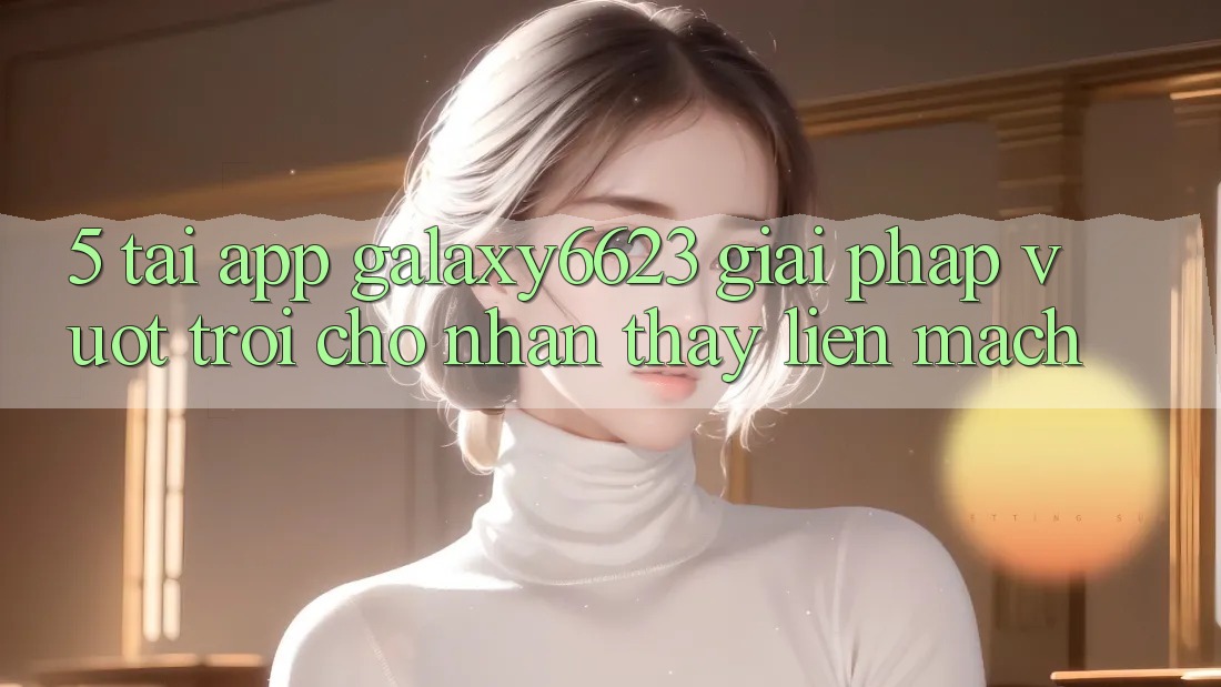5. Tải App Galaxy6623 - Giải Pháp Vượt trội Cho Nhận thấy Liền mạch 5. Tải App Galaxy6623 - Giải Pháp Vượt trội Cho Nhận thấy Liền mạch