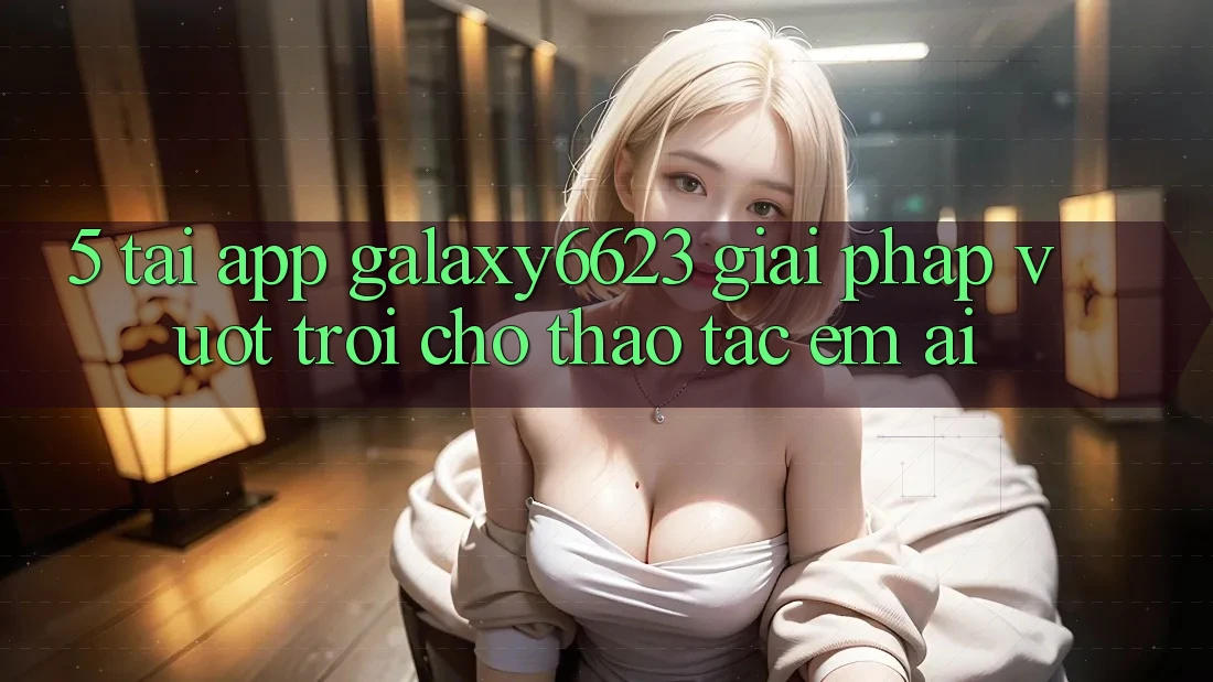 5. Tải App Galaxy6623 - Giải Pháp Vượt Trội Cho Thao tác Êm ái 5. Tải App Galaxy6623 - Giải Pháp Vượt Trội Cho Thao tác Êm ái