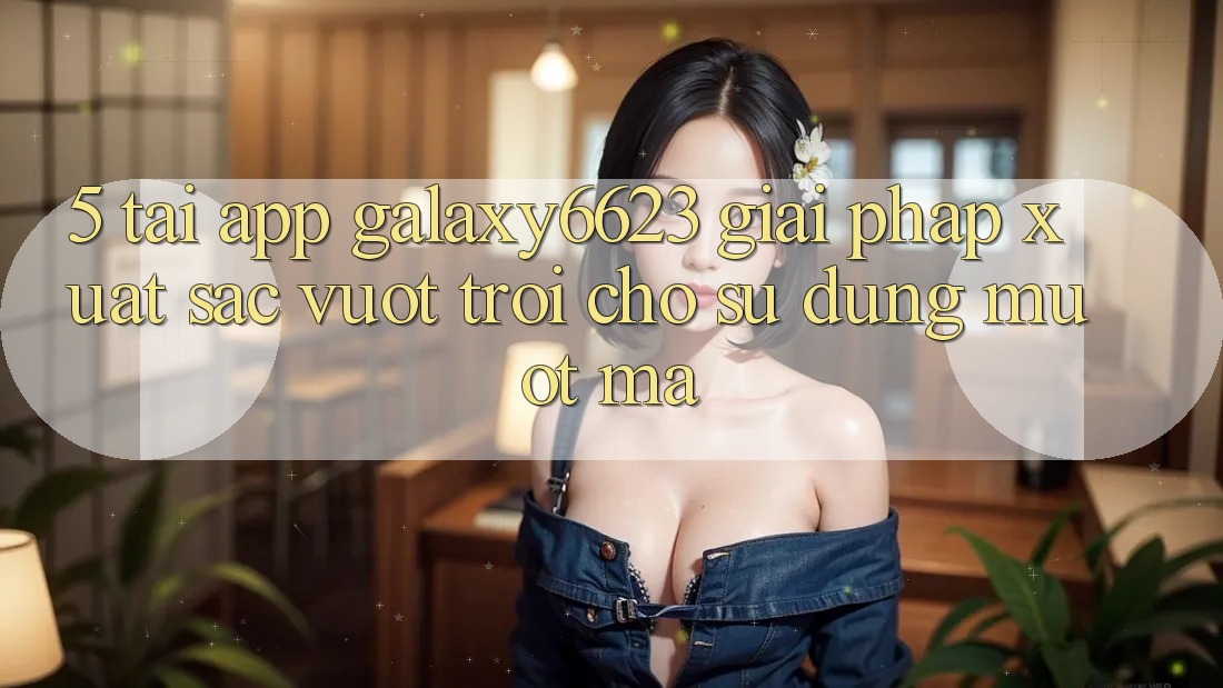 5. Tải App Galaxy6623 - Giải Pháp Xuất sắc vượt trội Cho Sử dụng Mượt Mà