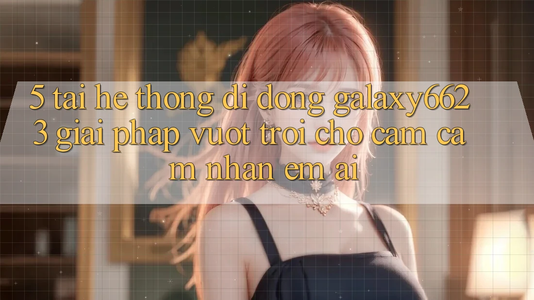 5. Tải Hệ thống di động Galaxy6623 - Giải Pháp Vượt Trội Cho Cảm cảm nhận Êm ái 5. Tải Hệ thống di động Galaxy6623 - Giải Pháp Vượt Trội Cho Cảm cảm nhận Êm ái