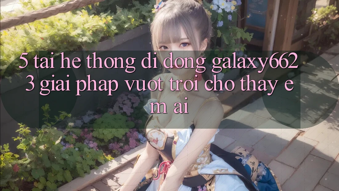 5. Tải Hệ thống di động Galaxy6623 - Giải Pháp Vượt Trội Cho Thấy Êm ái 5. Tải Hệ thống di động Galaxy6623 - Giải Pháp Vượt Trội Cho Thấy Êm ái