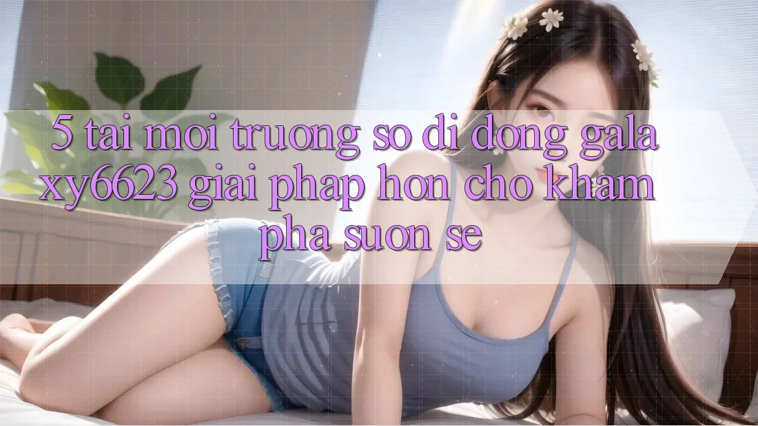 5. Tải Môi trường số di động Galaxy6623 - Giải Pháp Hơn Cho Khám phá Suôn sẻ