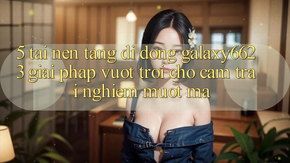 5. Tải Nền tảng di động Galaxy6623 - Giải Pháp Vượt Trội Cho Cảm trải nghiệm Mượt Mà