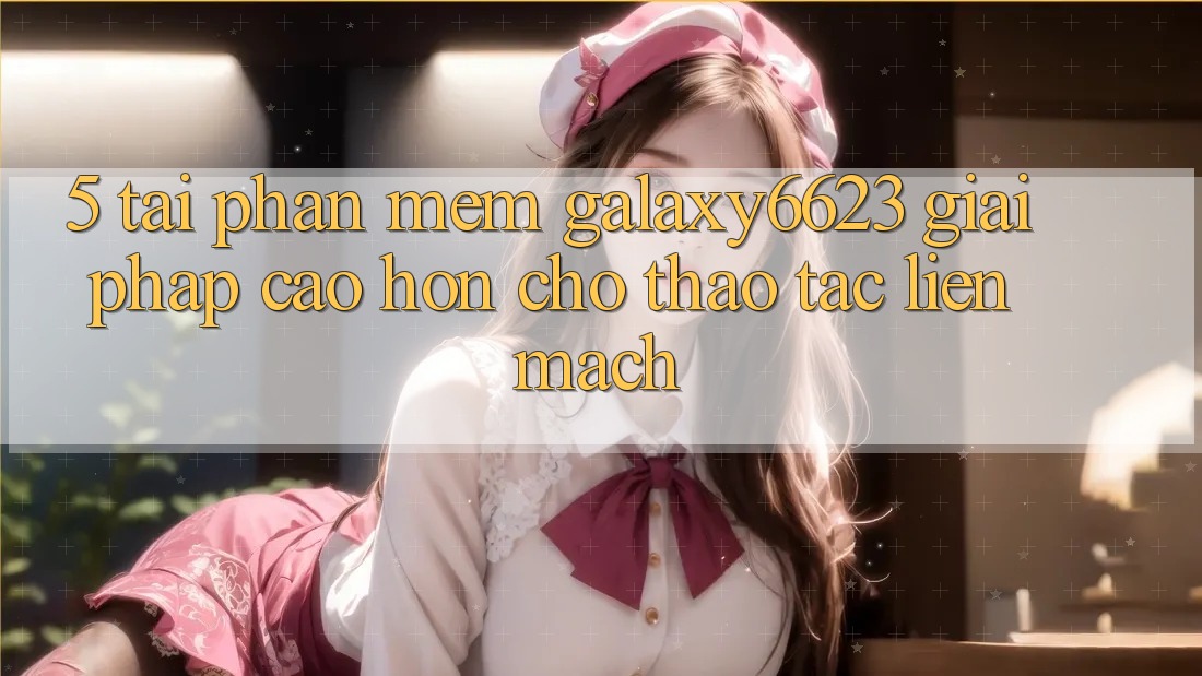 5. Tải Phần mềm Galaxy6623 - Giải Pháp Cao hơn Cho Thao tác Liền mạch 5. Tải Phần mềm Galaxy6623 - Giải Pháp Cao hơn Cho Thao tác Liền mạch