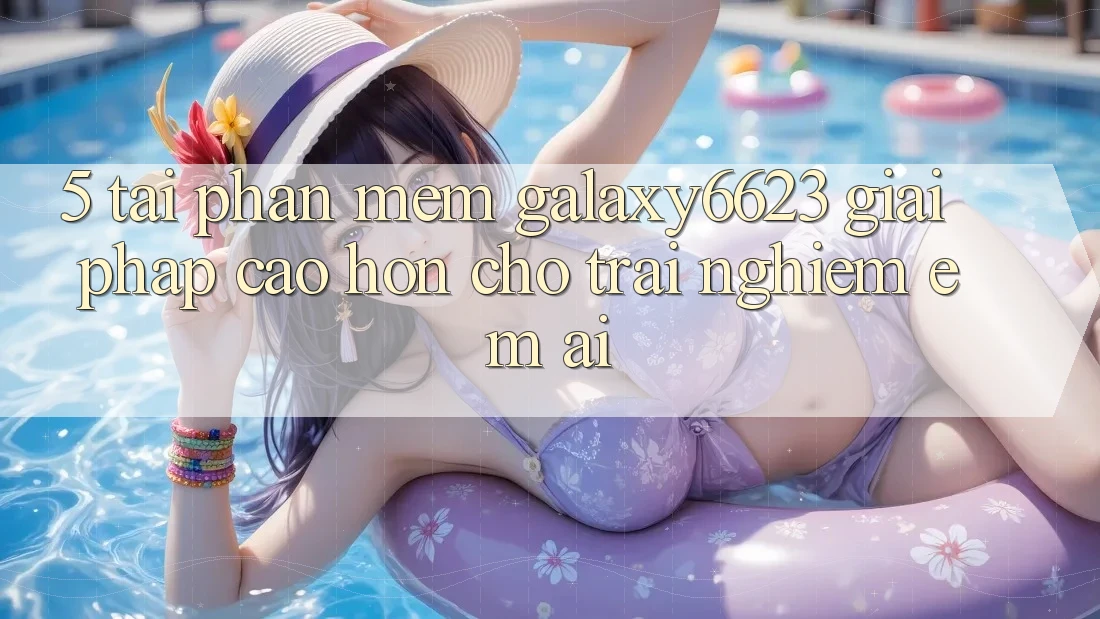 5. Tải Phần mềm Galaxy6623 - Giải Pháp Cao hơn Cho Trải Nghiệm Êm ái 5. Tải Phần mềm Galaxy6623 - Giải Pháp Cao hơn Cho Trải Nghiệm Êm ái