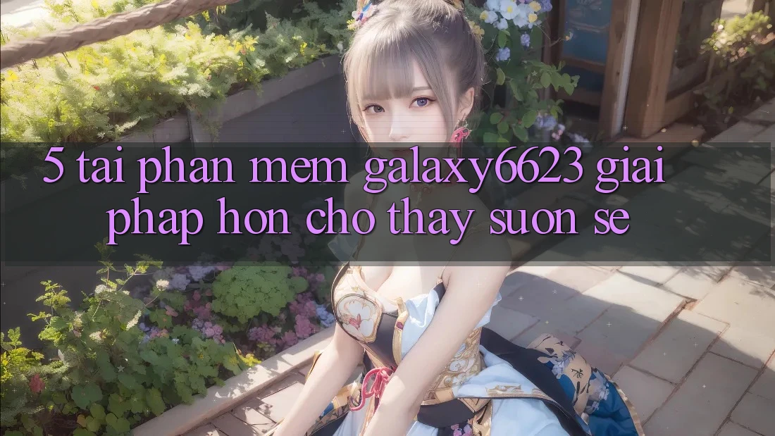 5. Tải Phần mềm Galaxy6623 - Giải Pháp Hơn Cho Thấy Suôn sẻ 5. Tải Phần mềm Galaxy6623 - Giải Pháp Hơn Cho Thấy Suôn sẻ