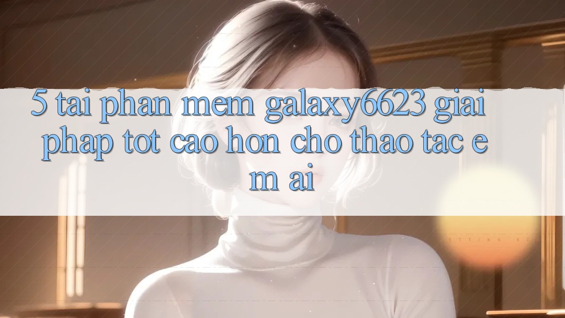 5. Tải Phần mềm Galaxy6623 - Giải Pháp Tốt cao hơn Cho Thao tác Êm ái 5. Tải Phần mềm Galaxy6623 - Giải Pháp Tốt cao hơn Cho Thao tác Êm ái