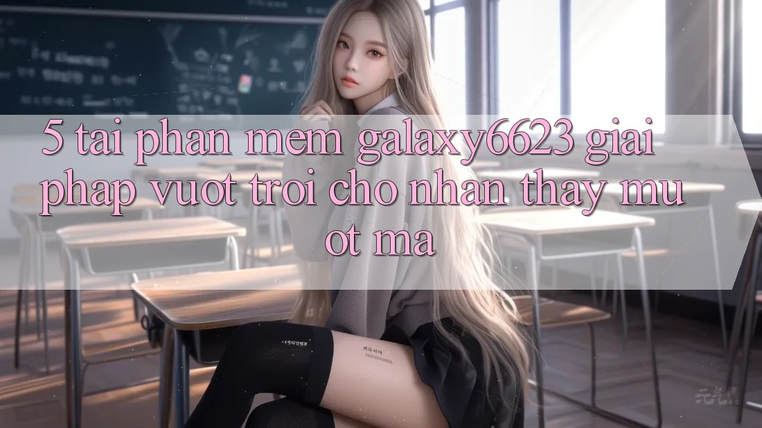 5. Tải Phần mềm Galaxy6623 - Giải Pháp Vượt trội Cho Nhận thấy Mượt Mà 5. Tải Phần mềm Galaxy6623 - Giải Pháp Vượt trội Cho Nhận thấy Mượt Mà