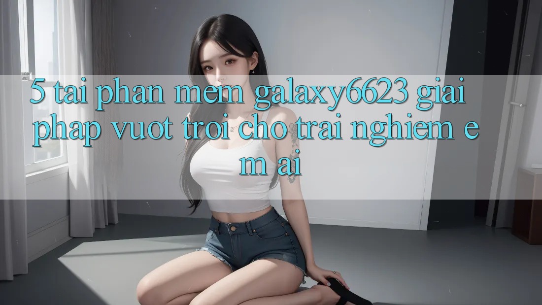 5. Tải Phần mềm Galaxy6623 - Giải Pháp Vượt Trội Cho Trải Nghiệm Êm ái