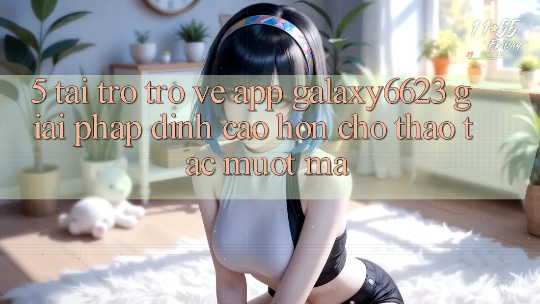 5. Tải trở trở về App Galaxy6623 - Giải Pháp Đỉnh cao hơn Cho Thao tác Mượt Mà 5. Tải trở trở về App Galaxy6623 - Giải Pháp Đỉnh cao hơn Cho Thao tác Mượt Mà