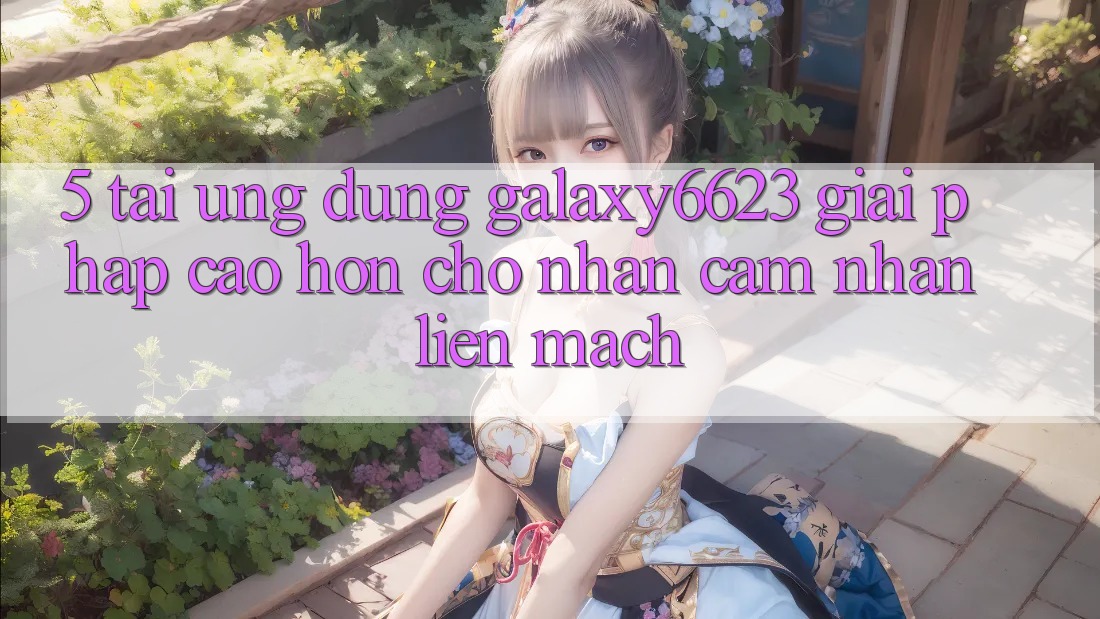 5. Tải Ứng dụng Galaxy6623 - Giải Pháp Cao hơn Cho Nhận cảm nhận Liền mạch 5. Tải Ứng dụng Galaxy6623 - Giải Pháp Cao hơn Cho Nhận cảm nhận Liền mạch