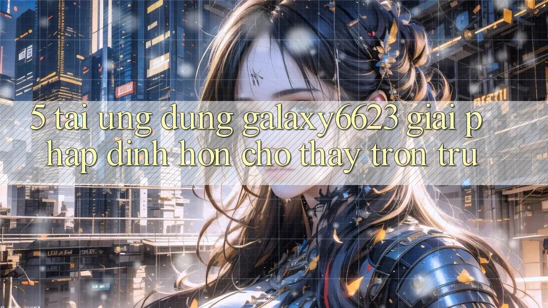 5. Tải Ứng dụng Galaxy6623 - Giải Pháp Đỉnh hơn Cho Thấy Trơn tru 5. Tải Ứng dụng Galaxy6623 - Giải Pháp Đỉnh hơn Cho Thấy Trơn tru
