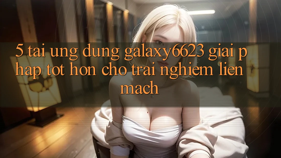 5. Tải Ứng dụng Galaxy6623 - Giải Pháp Tốt hơn Cho Trải Nghiệm Liền mạch 5. Tải Ứng dụng Galaxy6623 - Giải Pháp Tốt hơn Cho Trải Nghiệm Liền mạch