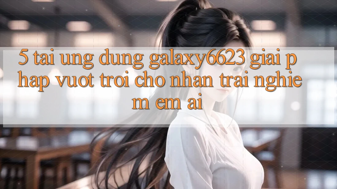 5. Tải Ứng dụng Galaxy6623 - Giải Pháp Vượt trội Cho Nhận trải nghiệm Êm ái 5. Tải Ứng dụng Galaxy6623 - Giải Pháp Vượt trội Cho Nhận trải nghiệm Êm ái