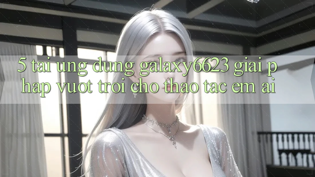 5. Tải Ứng dụng Galaxy6623 - Giải Pháp Vượt Trội Cho Thao tác Êm ái 5. Tải Ứng dụng Galaxy6623 - Giải Pháp Vượt Trội Cho Thao tác Êm ái