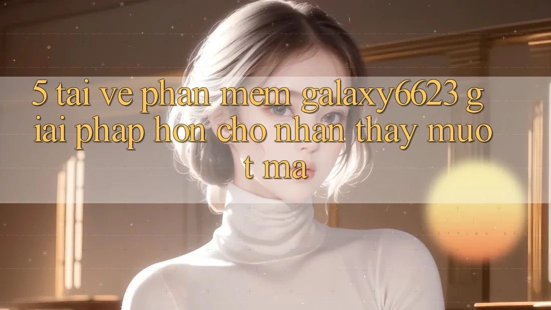 5. Tải về Phần mềm Galaxy6623 - Giải Pháp Hơn Cho Nhận thấy Mượt Mà 5. Tải về Phần mềm Galaxy6623 - Giải Pháp Hơn Cho Nhận thấy Mượt Mà