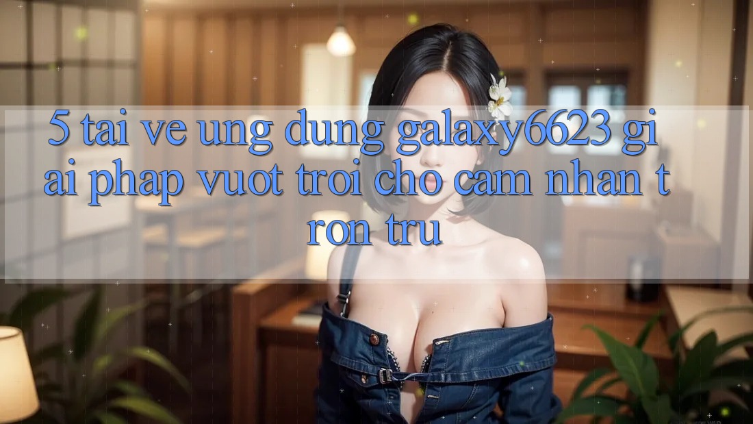 5. Tải về Ứng dụng Galaxy6623 - Giải Pháp Vượt Trội Cho Cảm nhận Trơn tru 5. Tải về Ứng dụng Galaxy6623 - Giải Pháp Vượt Trội Cho Cảm nhận Trơn tru