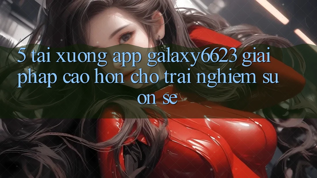 5. Tải xuống App Galaxy6623 - Giải Pháp Cao hơn Cho Trải nghiệm Suôn sẻ