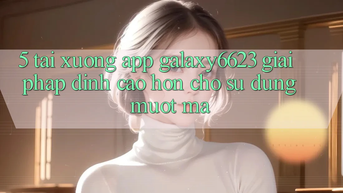5. Tải xuống App Galaxy6623 - Giải Pháp Đỉnh cao hơn Cho Sử dụng Mượt mà 5. Tải xuống App Galaxy6623 - Giải Pháp Đỉnh cao hơn Cho Sử dụng Mượt mà