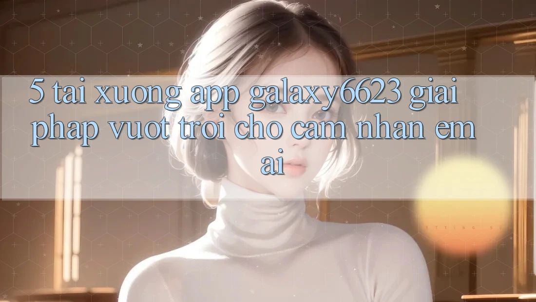 5. Tải xuống App Galaxy6623 - Giải Pháp Vượt Trội Cho Cảm nhận Êm ái 5. Tải xuống App Galaxy6623 - Giải Pháp Vượt Trội Cho Cảm nhận Êm ái