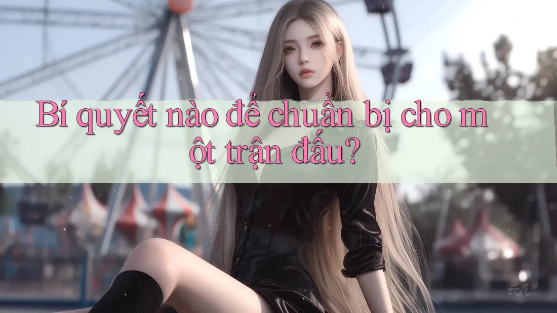 Bí quyết nào để chuẩn bị cho một trận đấu? Bí quyết nào để chuẩn bị cho một trận đấu?