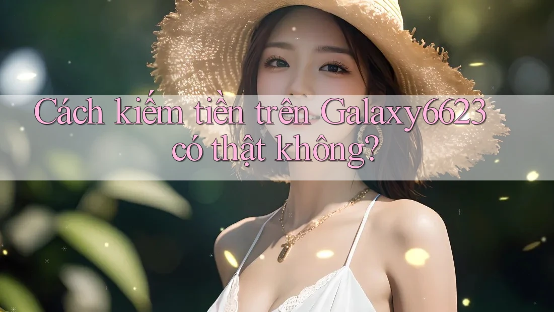 Cách kiếm tiền trên Galaxy6623 có thật không?