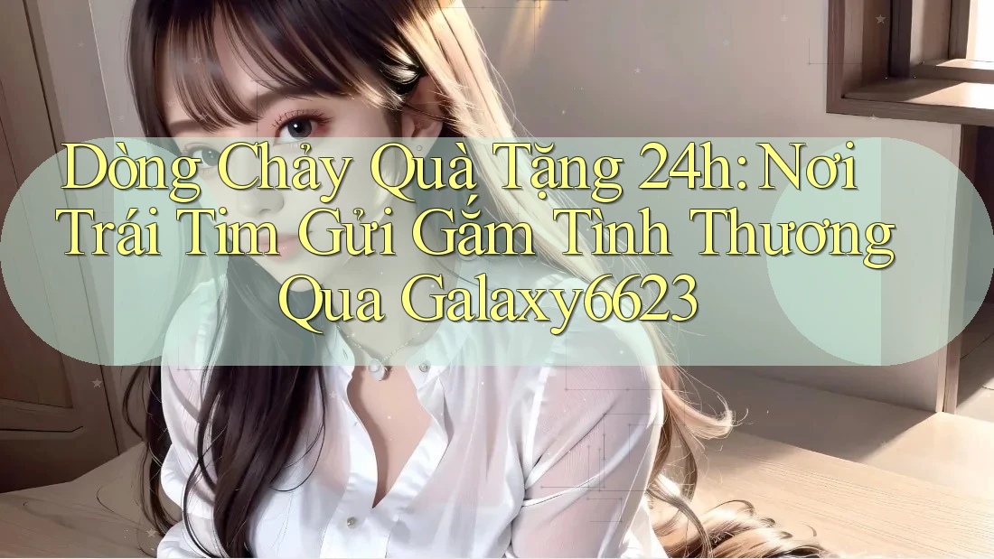 Dòng Chảy Quà Tặng 24h: Nơi Trái Tim Gửi Gắm Tình Thương Qua Galaxy6623 Dòng Chảy Quà Tặng 24h: Nơi Trái Tim Gửi Gắm Tình Thương Qua Galaxy6623