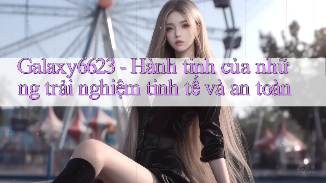 Galaxy6623 - Hành tinh của những trải nghiệm tinh tế và an toàn Galaxy6623 - Hành tinh của những trải nghiệm tinh tế và an toàn