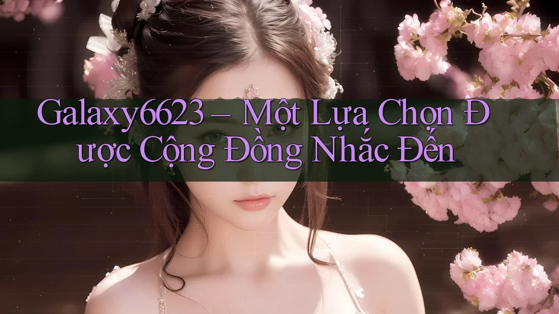 Galaxy6623 – Một Lựa Chọn Được Cộng Đồng Nhắc Đến Galaxy6623 – Một Lựa Chọn Được Cộng Đồng Nhắc Đến