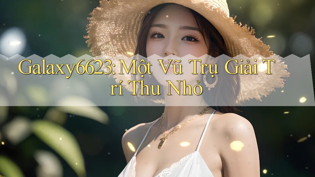 Galaxy6623: Một Vũ Trụ Giải Trí Thu Nhỏ