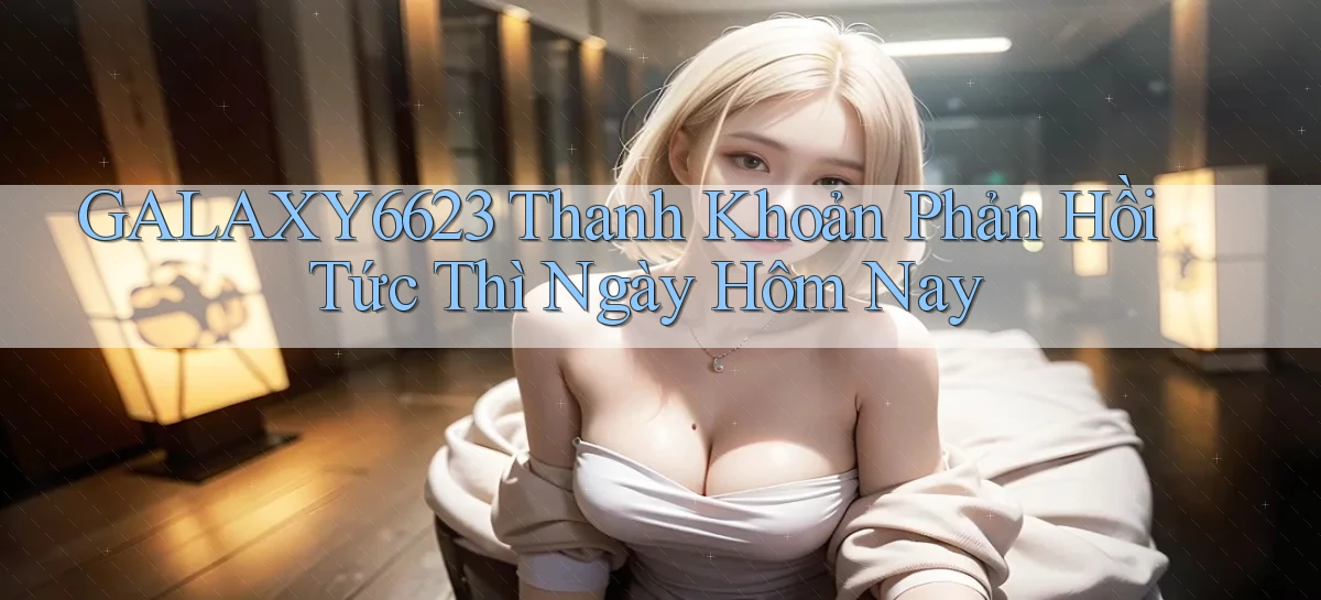 galaxy6623 thanh khoản phản hồi tức thì ngày hôm nay