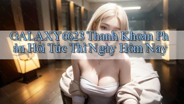 galaxy6623 thanh khoản phản hồi tức thì ngày hôm nay