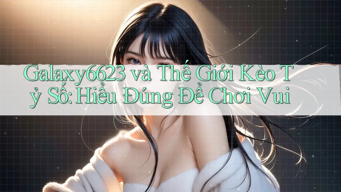 Galaxy6623 và Thế Giới Kèo Tỷ Số: Hiểu Đúng Để Chơi Vui Galaxy6623 và Thế Giới Kèo Tỷ Số: Hiểu Đúng Để Chơi Vui